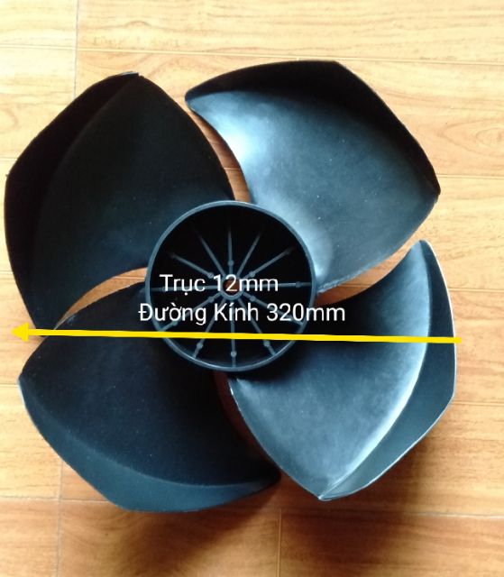 CÁNH QUẠT HƠI NƯỚC 32CM QUAY THUẬN CHO MOTOR NẰM TRƯỚC CÁNH