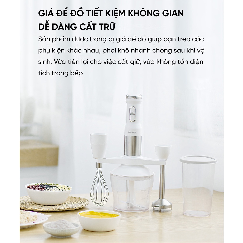 Máy xay thực phẩm cầm tay Xiaomi Ocooker CD-HB01 - Máy xay sinh tố cầm tay Ocooker