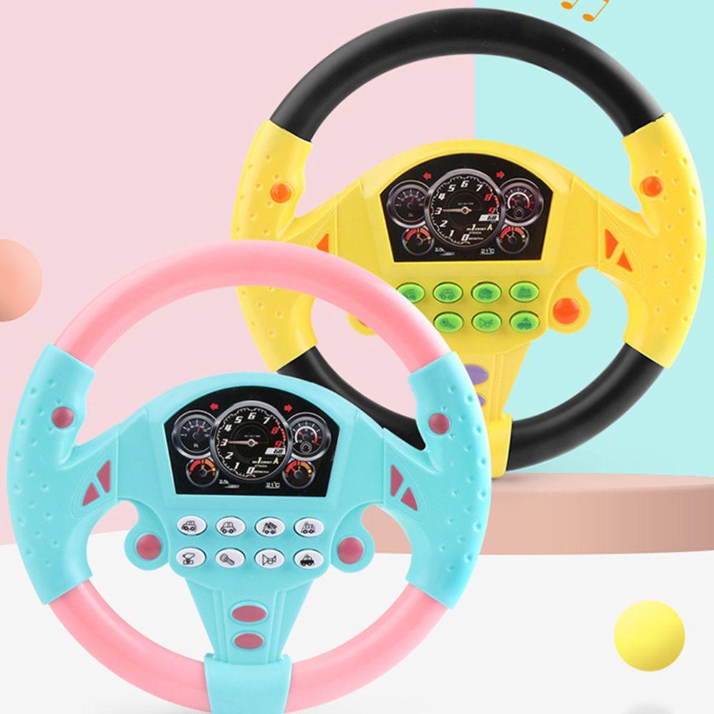 Đồ Chơi Vô Lăng Xe Đẩy Có Đèn Và Âm Thanh Giáo Dục Sớm Cho Bé
