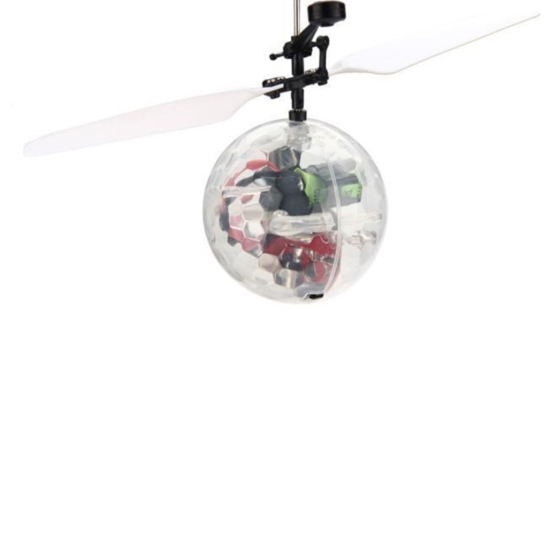 Trực thăng hình dạng quả bóng có đèn LED RC cho trẻ em