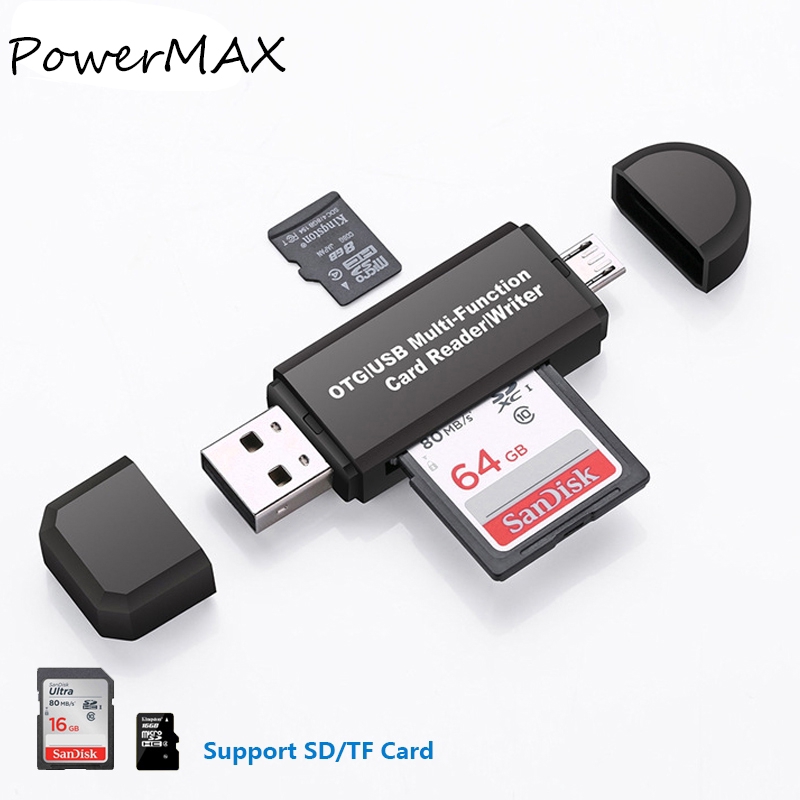 Đầu đọc thẻ nhớ Micro USB OTG sang USB 2.0 cho điện thoại/ máy tính