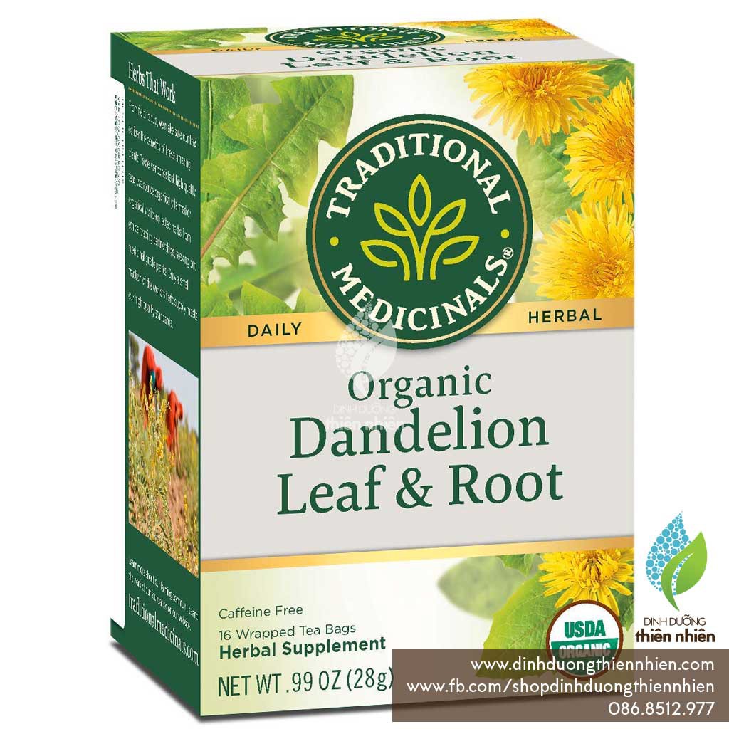 Trà Hữu Cơ Từ Rễ và Lá Cây Bồ Công Anh Traditional Medicinals Organic Dandelion Leaf & Root