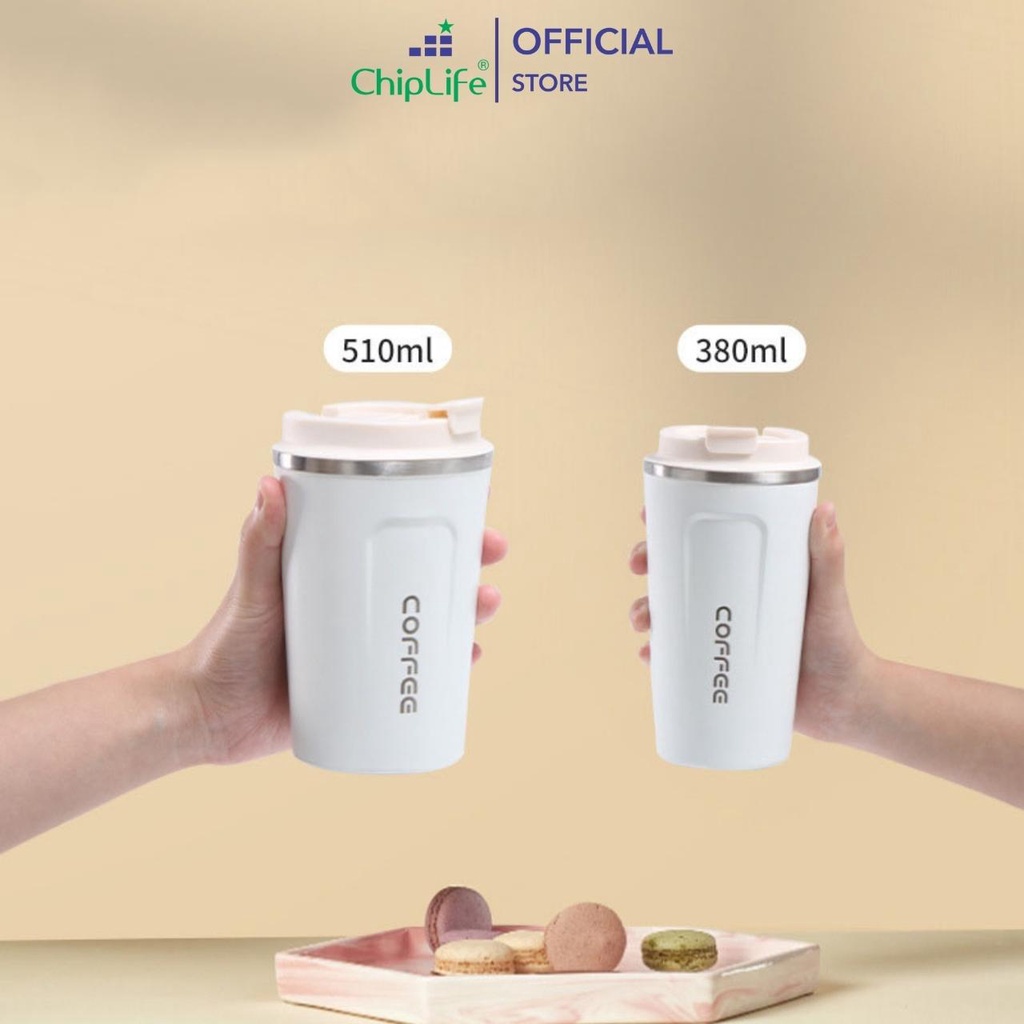 Ly giữ nhiệt CoffeeHolic ChipLife khắc tên theo yêu cầu dung tích 380-510ml mã L5026
