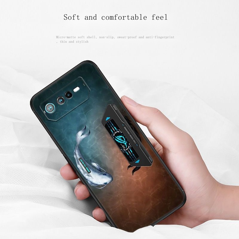 Ốp Điện Thoại Silicon Bảo Vệ Chống Rơi Vỡ Cho ASUS ROG2 / 3 / 5 / 6 Rog6pro rog 6