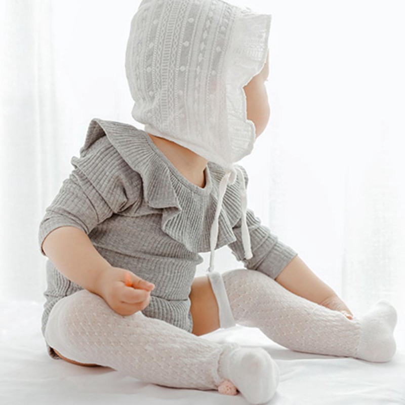 Vớ Cotton Cổ Cao Xinh Xắn Cho Bé Gái