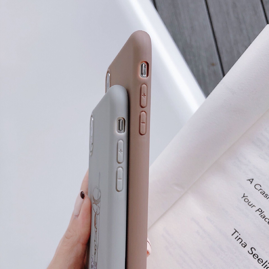 Ốp điện thoại họa tiết ly và bình nước cá tính dành cho iphone 6/6s/6s+/7/7+/8/8+/x/xs max/xr | BigBuy360 - bigbuy360.vn