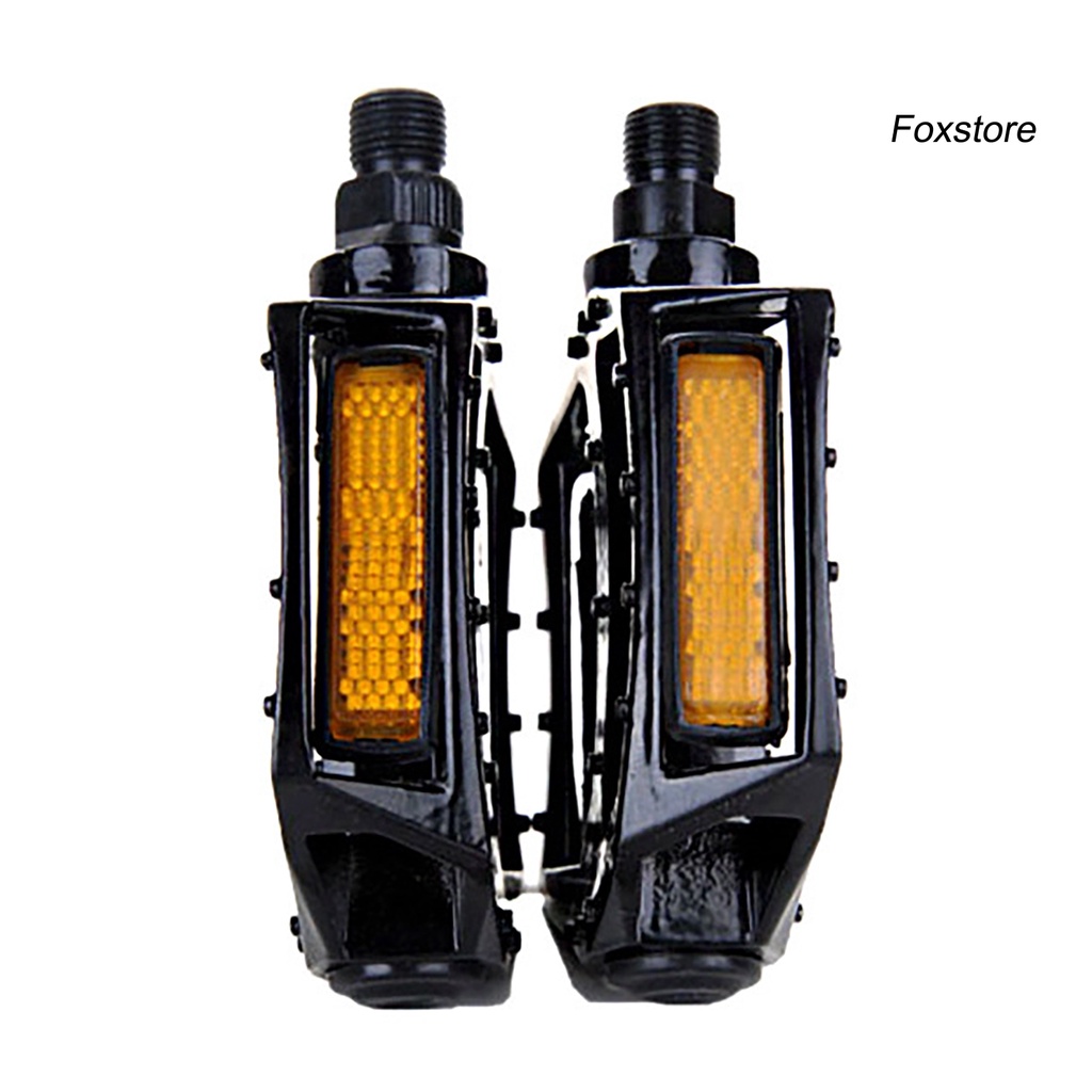 1 Cặp Pê Đan Xe Đạp Bằng Hợp Kim Nhôm Chống Trượt Có Dải Phản Quang fs-47