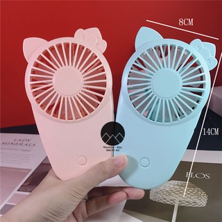 Quạt mini cầm tay tích điện Hello Kitty