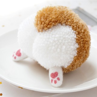 Pompom mông Corgi - Chó Corgi - Móc Khóa Handmade