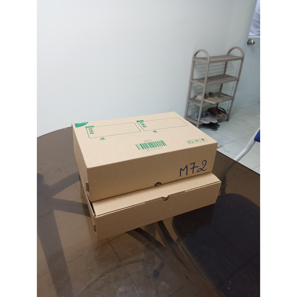 Hộp 25x17x7 cm - 20 hộp carton giá rẻ có nắp gài chịu lực tốt (ảnh thật)