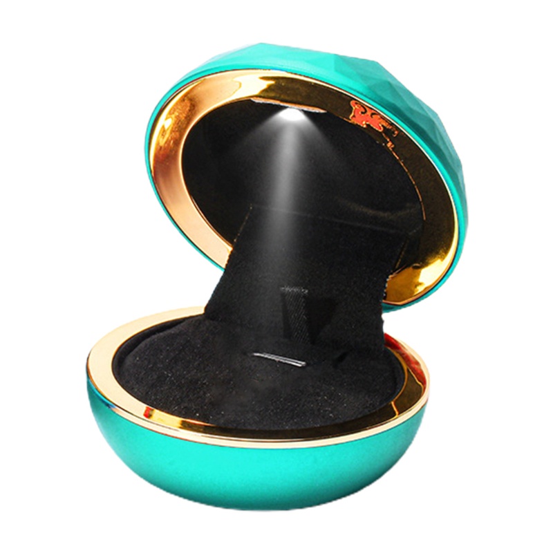 Hộp Đựng Trang Sức Hình Tròn Màu Vàng Sang Trọng