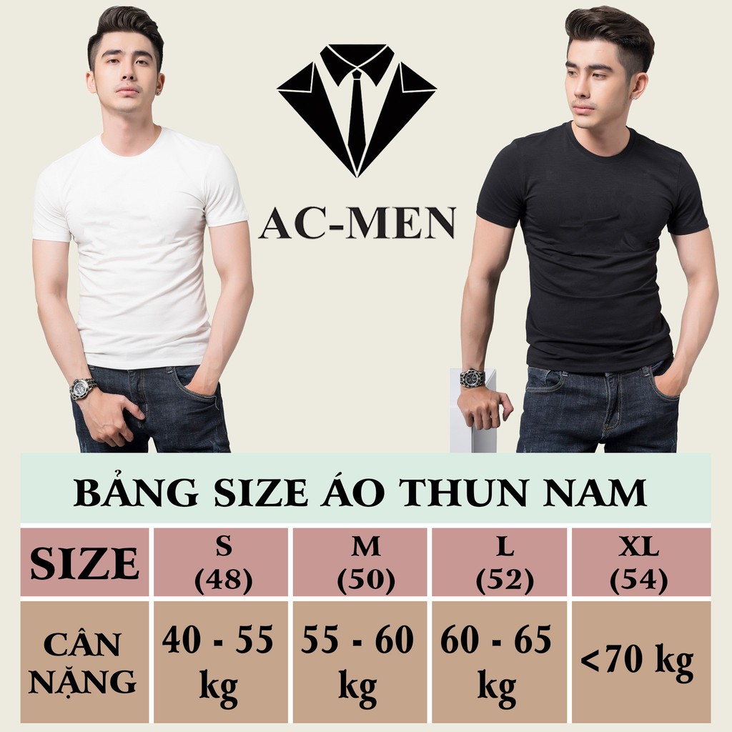 Áo Thun Nam AC MEN In Chữ BORA Chất Thun Co Giãn, Form Dáng Ôm | BigBuy360 - bigbuy360.vn