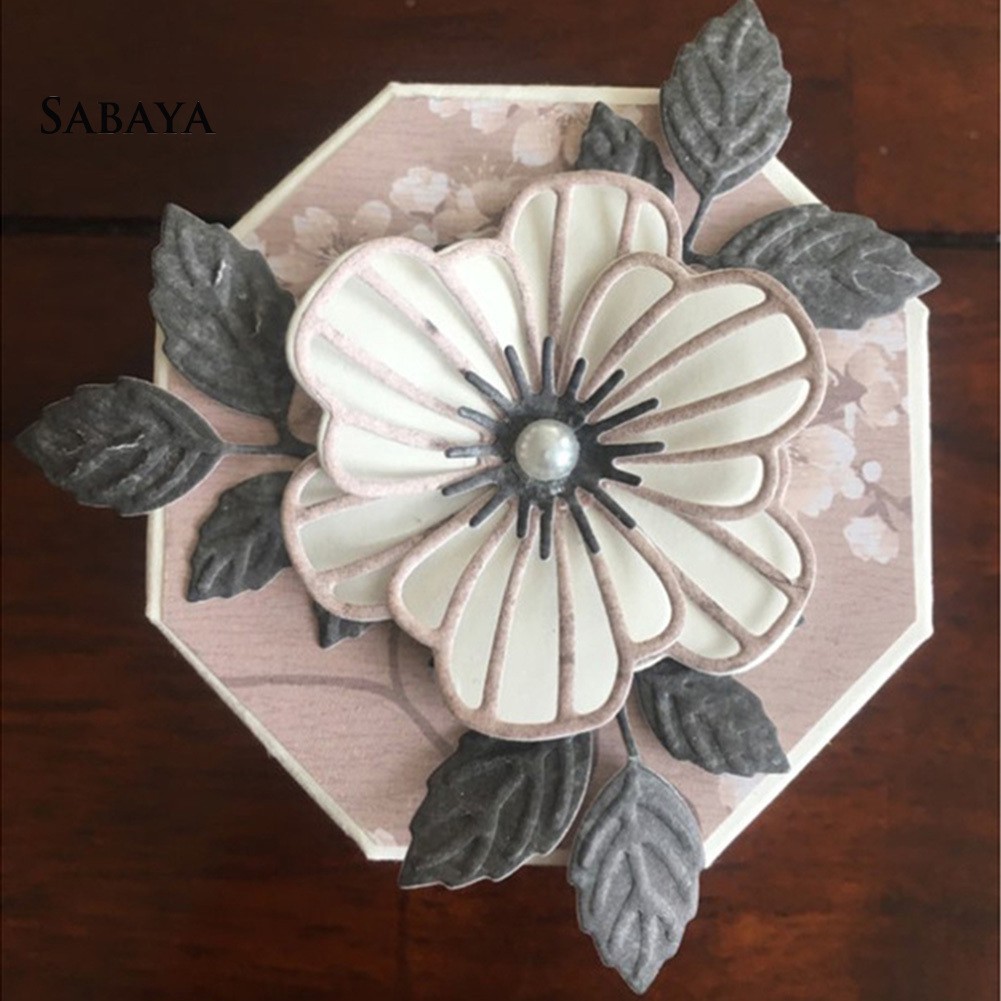 Bộ khuôn cắt giấy kim loại hình hoa xinh xắn