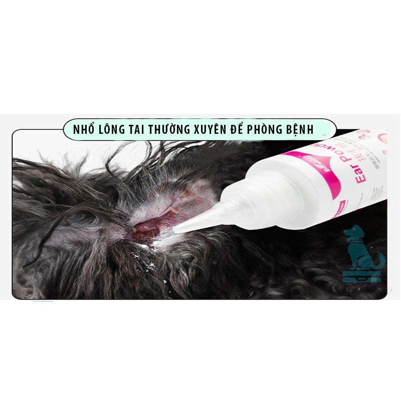 Bột Nhổ Lông Tai Cho Chó, Mèo, Thú Cưng Ear Powder Borammy Giúp Làm Sạch, Giảm Hôi, Ngừa Vi Khuẩn - Xiuxiu Giang