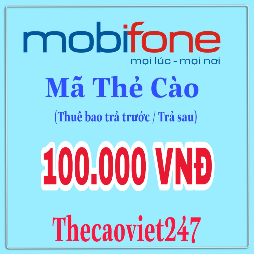 Thẻ Mobi 100K