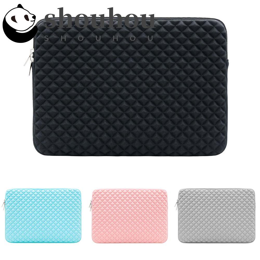 SHOUHOU Laptop Bag Diamond Embossing Notebook Cover For MacBook Air Pro Lenovo HP Dell Asus 11.6 13.3 15.6 Inch
