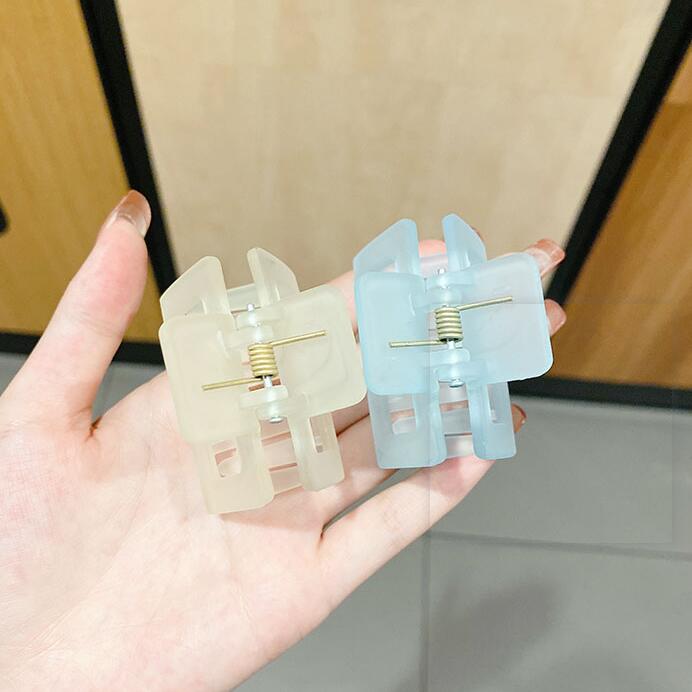Kẹp tóc kiểu đơn giản màu trơn phong cách Hàn Quốc cho nữ