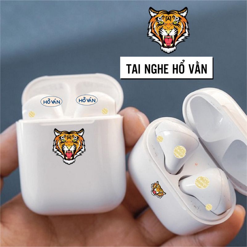 Tai Nghe Bluetooth TWS BẢN CAO CẤP Hổ Vằn 8H Xịn Nhất Âm Thanh Cực Nét, Định Vị, Chống ồn