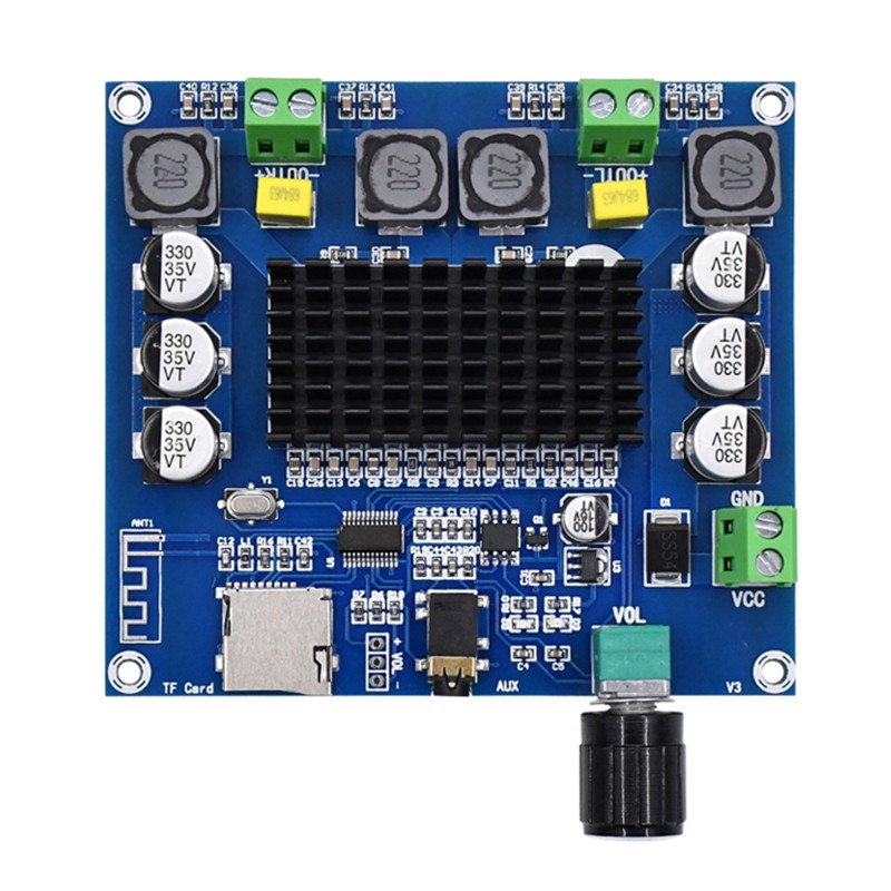 Bảng Mạch Khuếch Đại Âm Thanh Kỹ Thuật Số Bluetooth 5.0 TDA7498 100W Hỗ Trợ Chiết Áp XH-M-A105 1 Cái