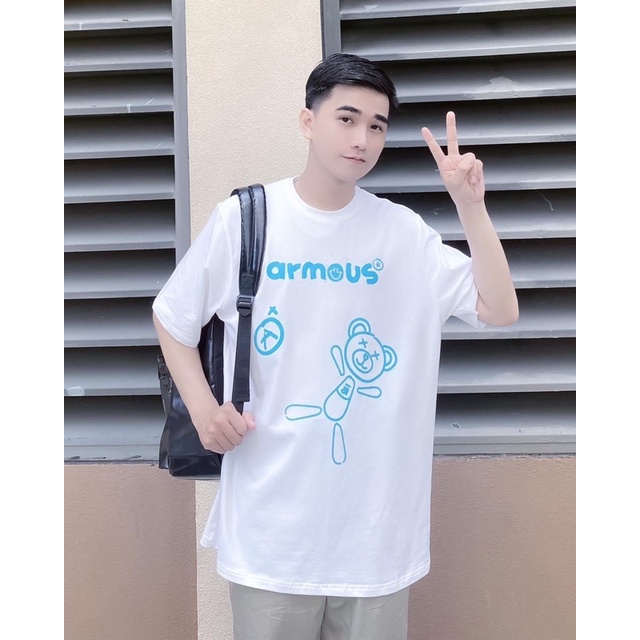 Áo gấu xanh XX Armou chất cotton su TH6