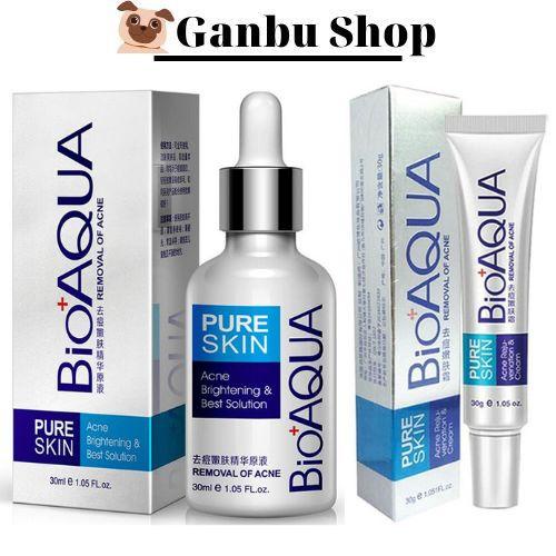 Serum, Kem Bioaqua Xóa Mờ Thâm Mụn Hiệu Quả, Giảm Mụn Đầu Đen, Mụn Ẩn (30ml,30g)