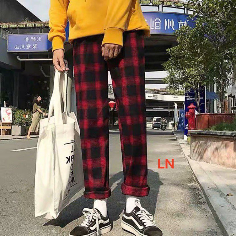 Quần baggy caro siêu rẻ