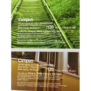 Vở kẻ ngang Campus 120 trang có chấm