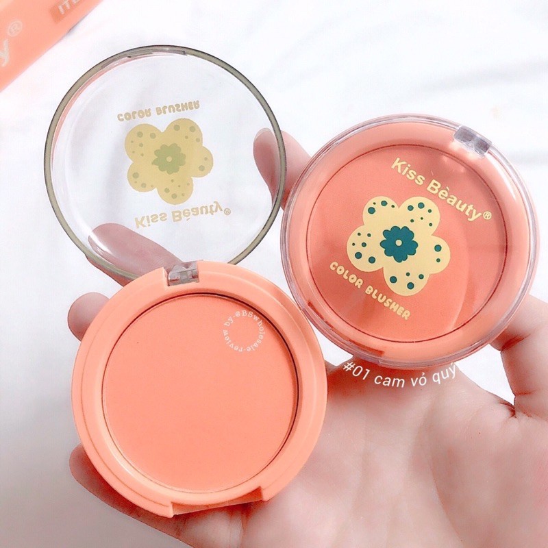 [Chọn Mẫu] Phấn Má Hồng Kiss Beauty Hoa Đào .
