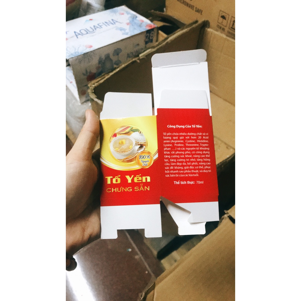 Combo 10 Hộp giấy đựng yến hũ 70ml