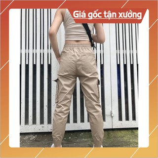 [mẫu mới] Quần jogger Túi hộp nam nữ  màu vàng