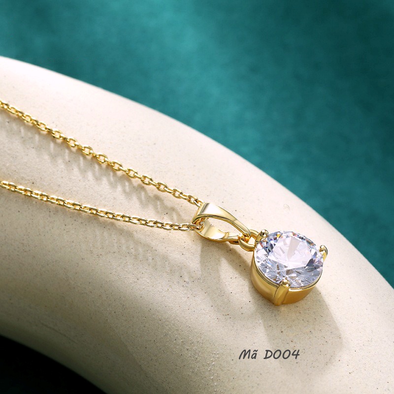 Dây Chuyền Đính Đá Nữ D04 Bền Màu Dài Dây 45cm Bảo Hành 6 tháng
