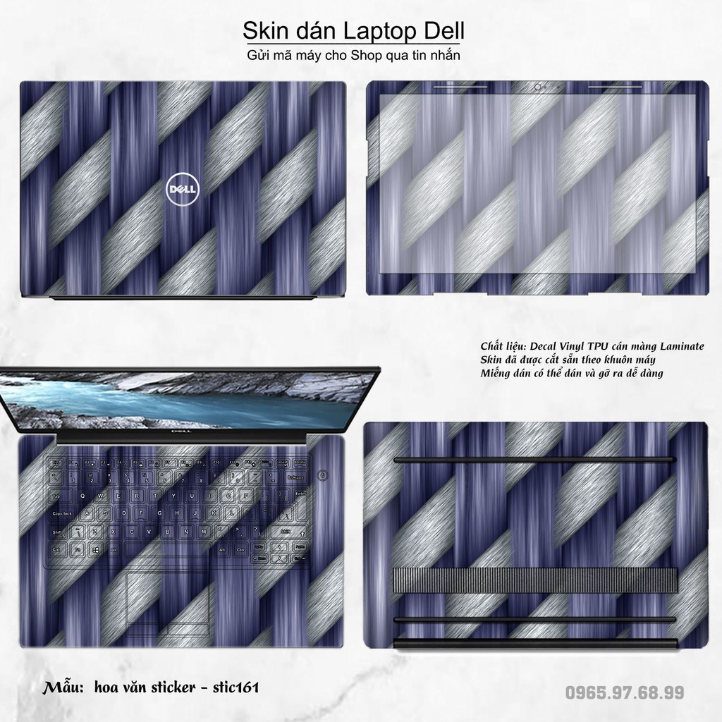 Skin dán Laptop Dell in hình Hoa văn sticker _nhiều mẫu 27 (inbox mã máy cho Shop)