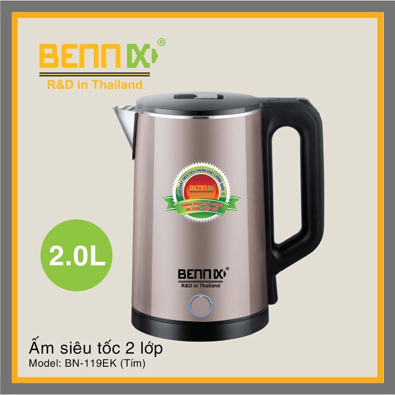 ấm siêu tốc benmix 119EK