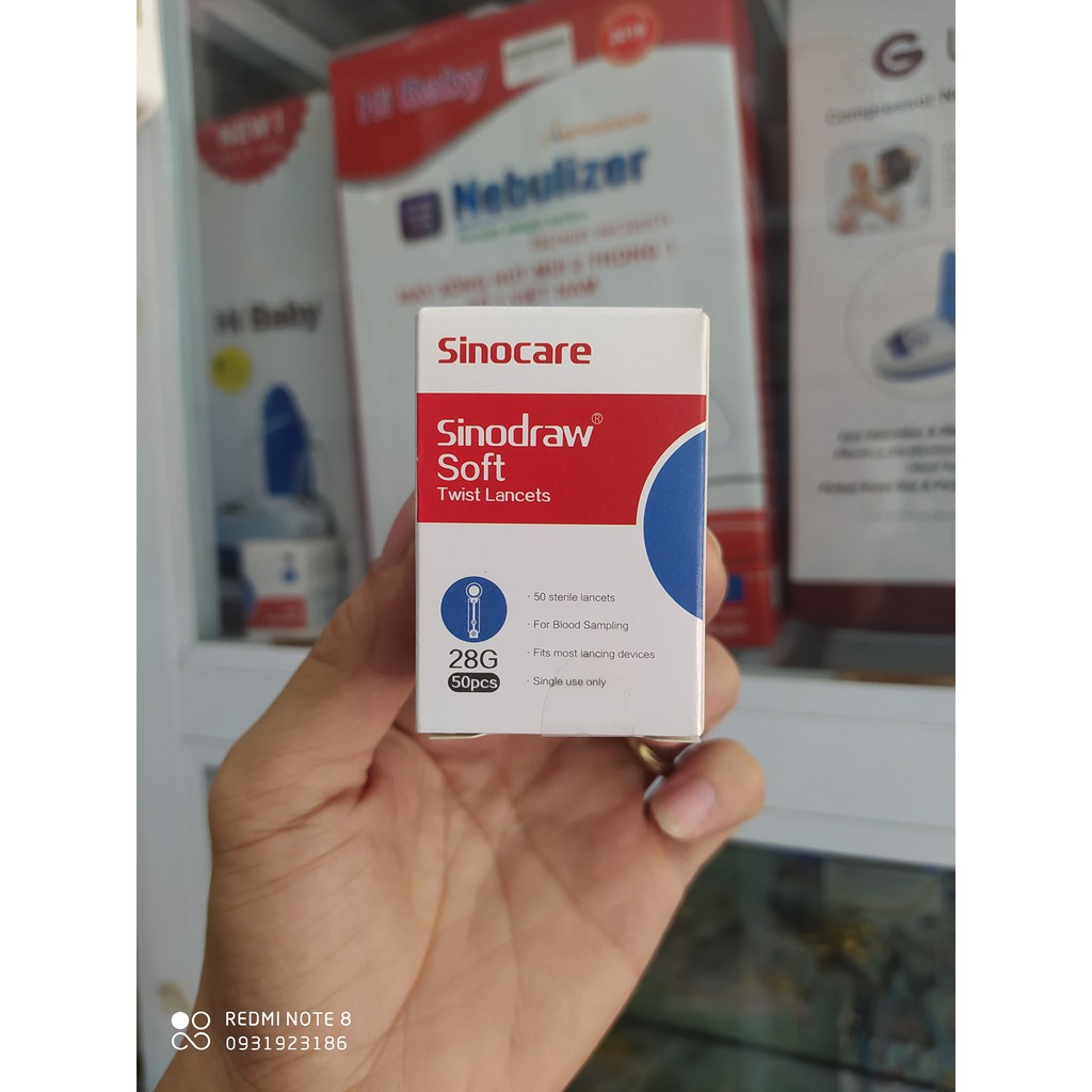 Kim chích máu Sinodraw máy đo đường huyết sinocare
