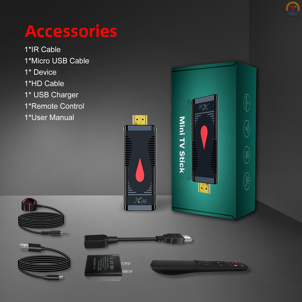 Tv Box X96 S400 Tv Stick Android 10.0 Allwinner H313 Quad-core 1gb 8gb Dongle 4k 60fps H.265 2.4g/5g chất lượng cao