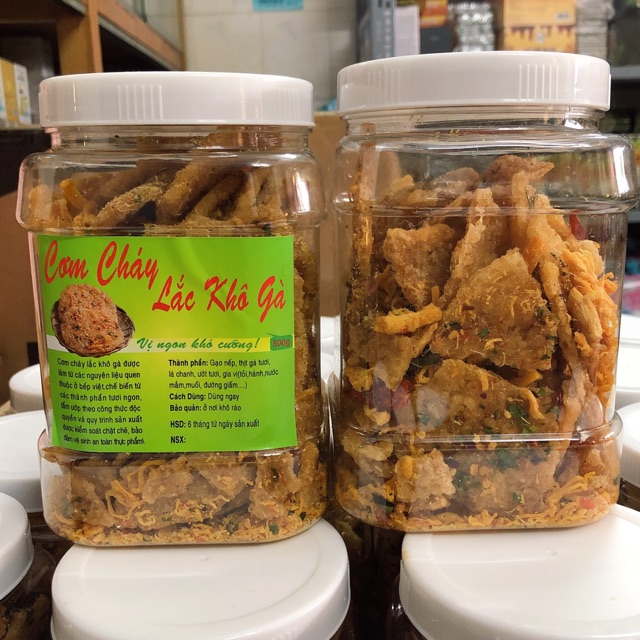 Cơm cháy lắc khô gà hủ 500g