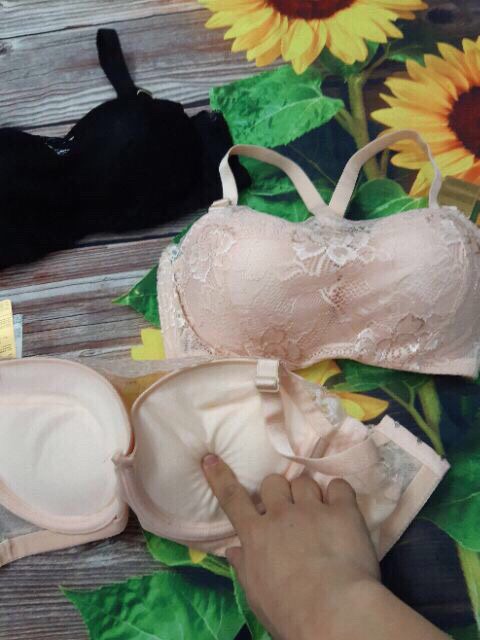 Siêu phẩm mẫu áo ren quây ,che ngực độn dày 3,5cm mặc siêu yêu nha c/e