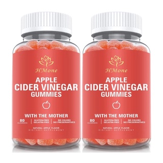 Kẹo dẻo giấm táo organic Apple Cider Vinegar HMone 80 viên USA