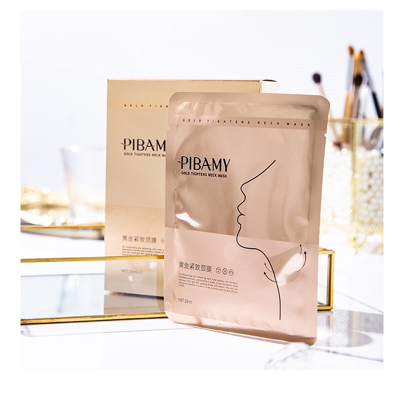 Mặt nạ vàng dưỡng ẩm làm săn chắc da cổ ngăn ngừa nếp nhăn