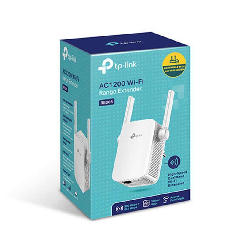 Bộ mở rộng sóng wifi Tplink AC1200 RE305 Kích sóng wifi băng tần kép