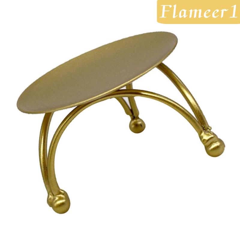 [flameer1] 1 Giá Đỡ Đèn Cầy Màu Vàng Trang Trí Trung Tâm