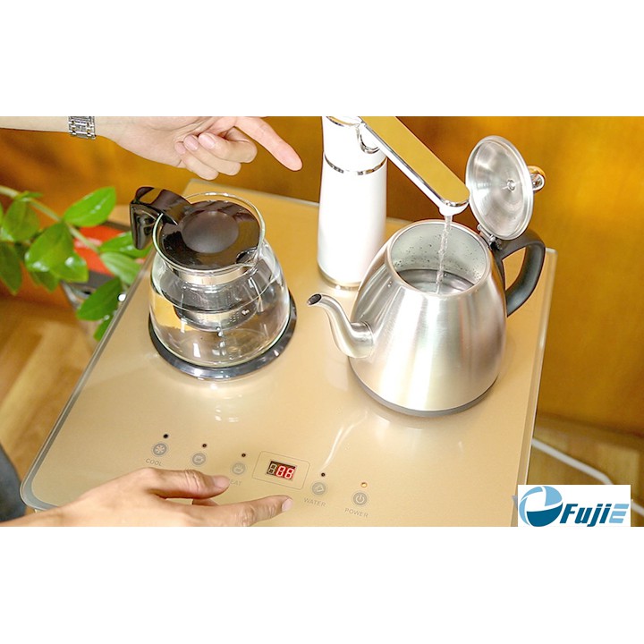 Cây nước nóng lạnh kết hợp bàn pha trà, cafe FujiE WD3000E