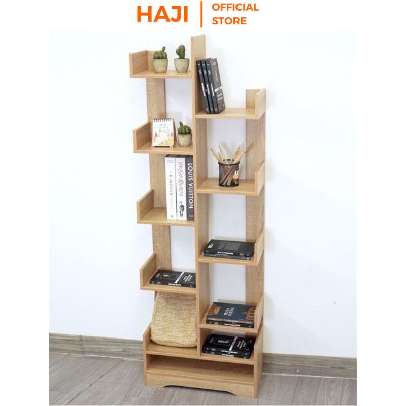 Kệ sách đứng hình cây 11 tầng lưu trữ vật dụng khoa học thương hiệu HAJI A66