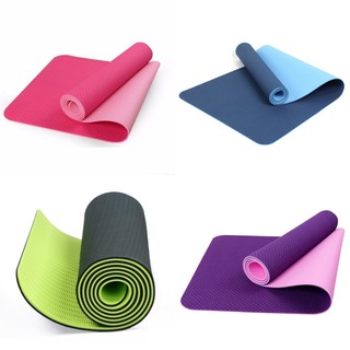 THẢM TẬP YOGA 2 LỚP -  CHẤT LƯỢNG - KHÔNG TRƠN - DỄ GIẶT (có video)