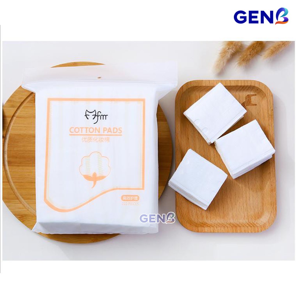 Bông Tẩy Trang Cotton Pads 222 Miếng 3 Lớp Thấm Hút Mỹ Phẩm Nội Địa Trung Chăm Sóc Da Mặt Skincare - Trang Điểm GENB