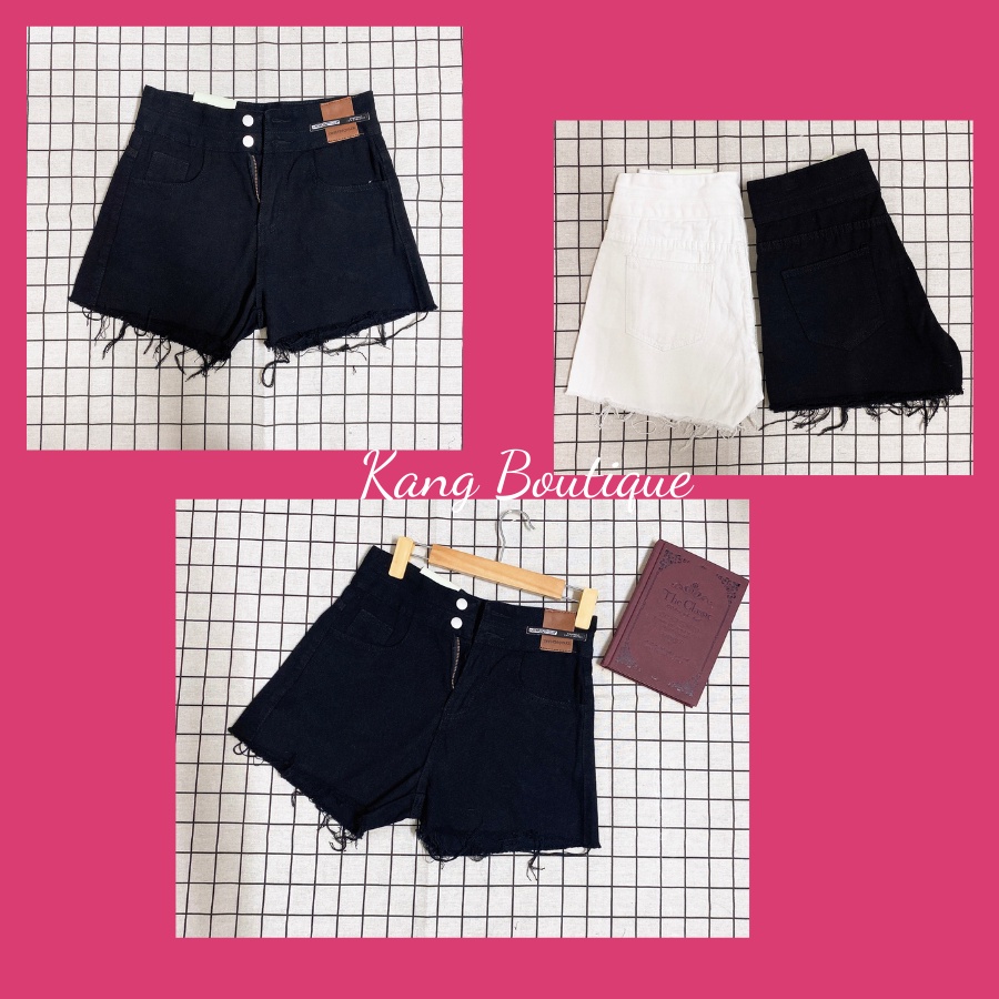 Quần short jeans nữ bigsize quần đùi ỐNG RỘNG LƯNG CAO rách gấu mặc ở nhà Kang Boutique Mã QD002 | BigBuy360 - bigbuy360.vn