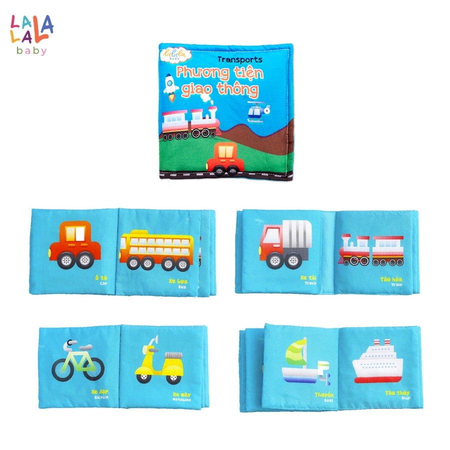 Sách vải Lalala baby, kích thích đa giác quan, My very first book/Cuốn sách đầu tiên của bé (Bộ 8 cuốn, lẻ tuỳ chọn)