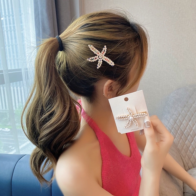 Kẹp tóc đính đá nhiều kiểu, cài tóc nữ tính Hàn Quốc