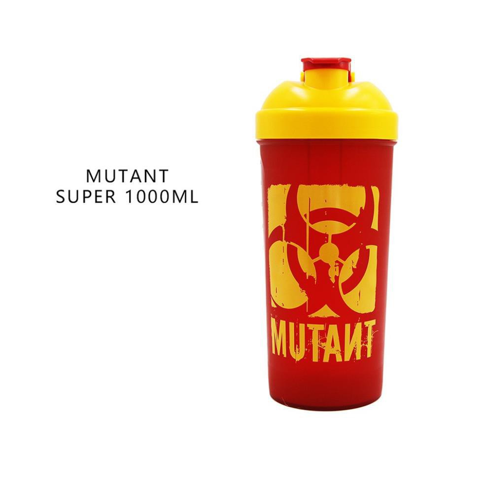 Bình Nước Tập Gym - Bình lắc Mutant 1000ml - Nhựa cao cấp không mùi
