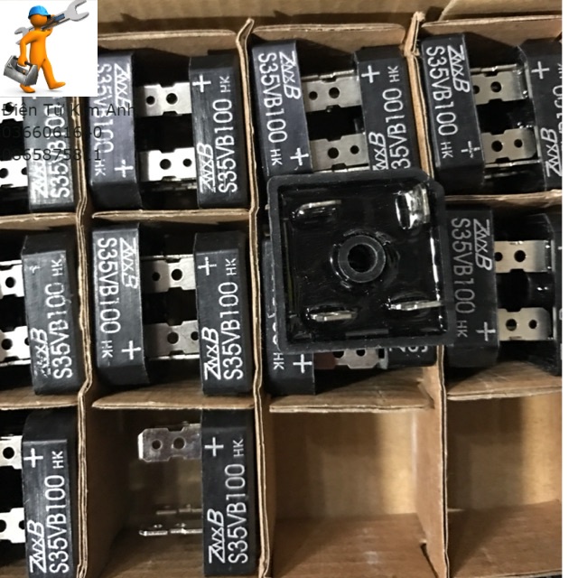 Cầu Diode chỉnh lưu 35A-1000V (Loại tốt)